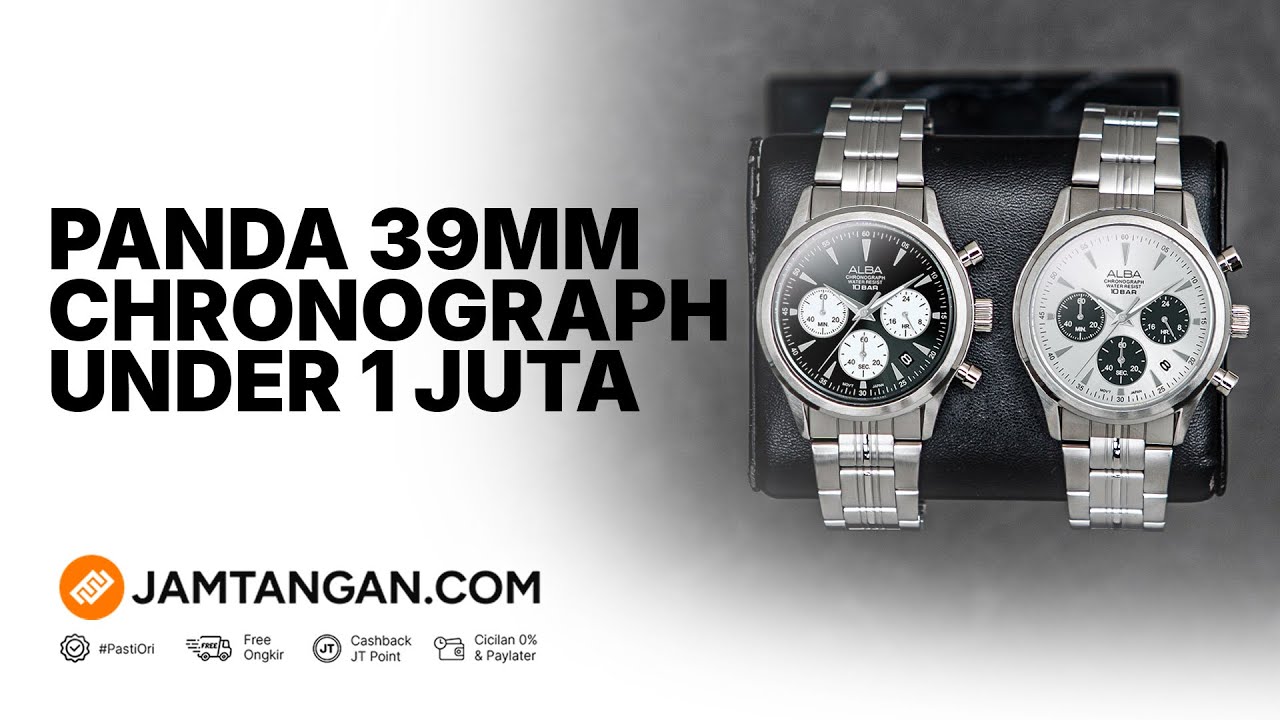 JAM TANGAN PANDA CHRONOGRAPH DIAMETER 39MM DI BAWAH 1 JUTA! Alba AT3K55X1 & AT3K53X1