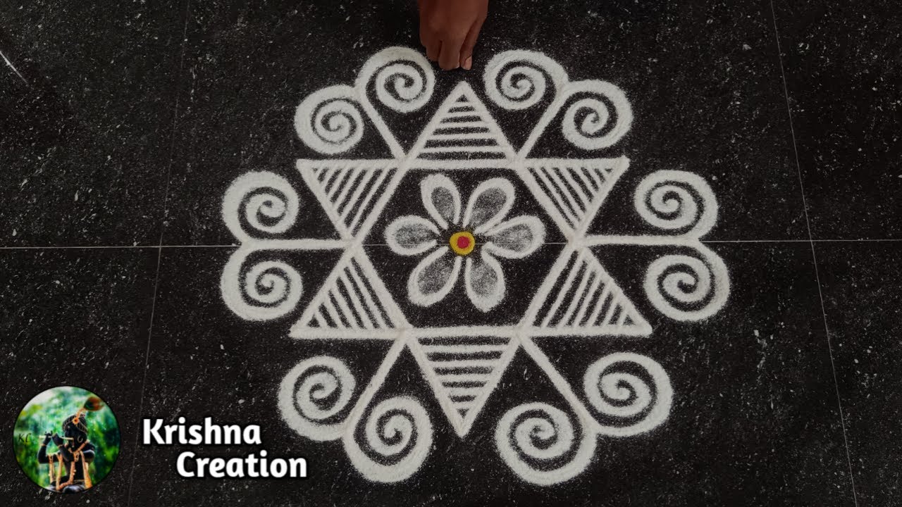 Karthigai Matham Deepam Rangoli Design with 5x3 dot | Beautiful Rangoli Kolam | Easy Rangoli Muggulu