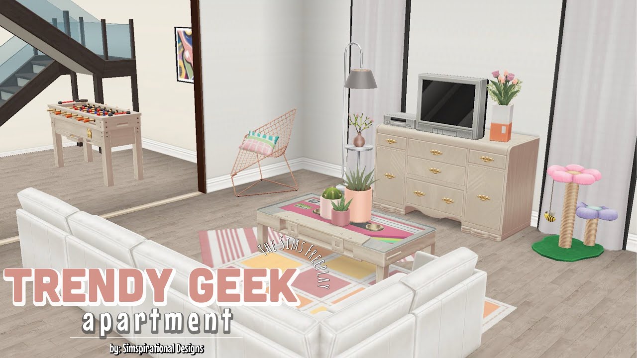 TRENDY GEEK APARTMENT | The Sims Freeplay | House Tour | Floor Plans | Simspirational Designs