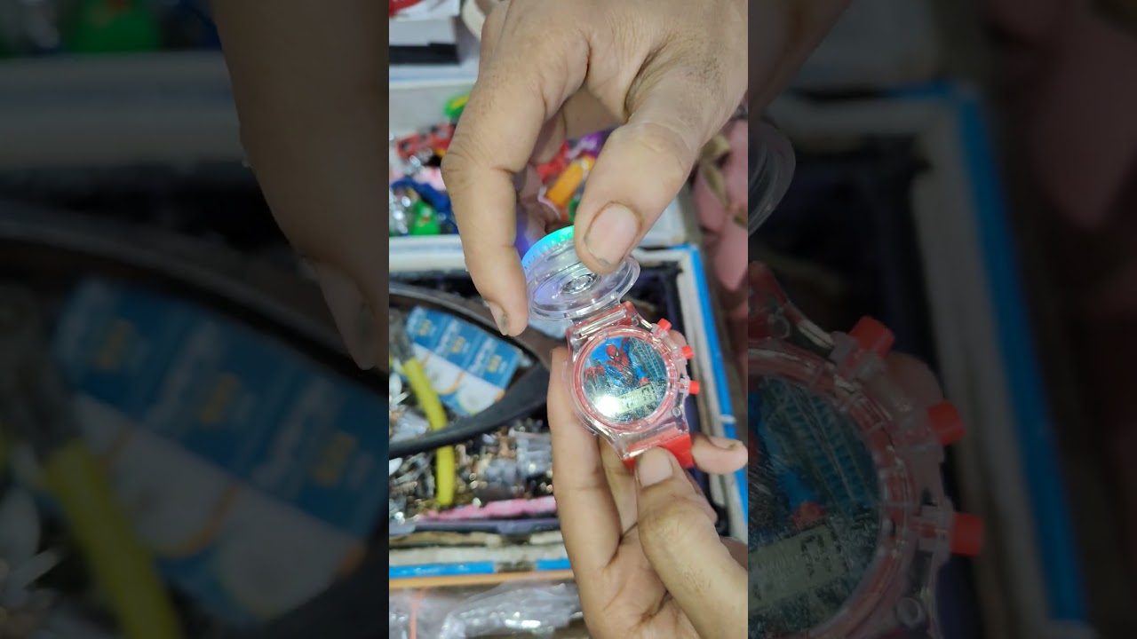 spider man watch ⌚ #spiderman #spidermancosplay #spiderverse #actionfigures #youtubeshorts