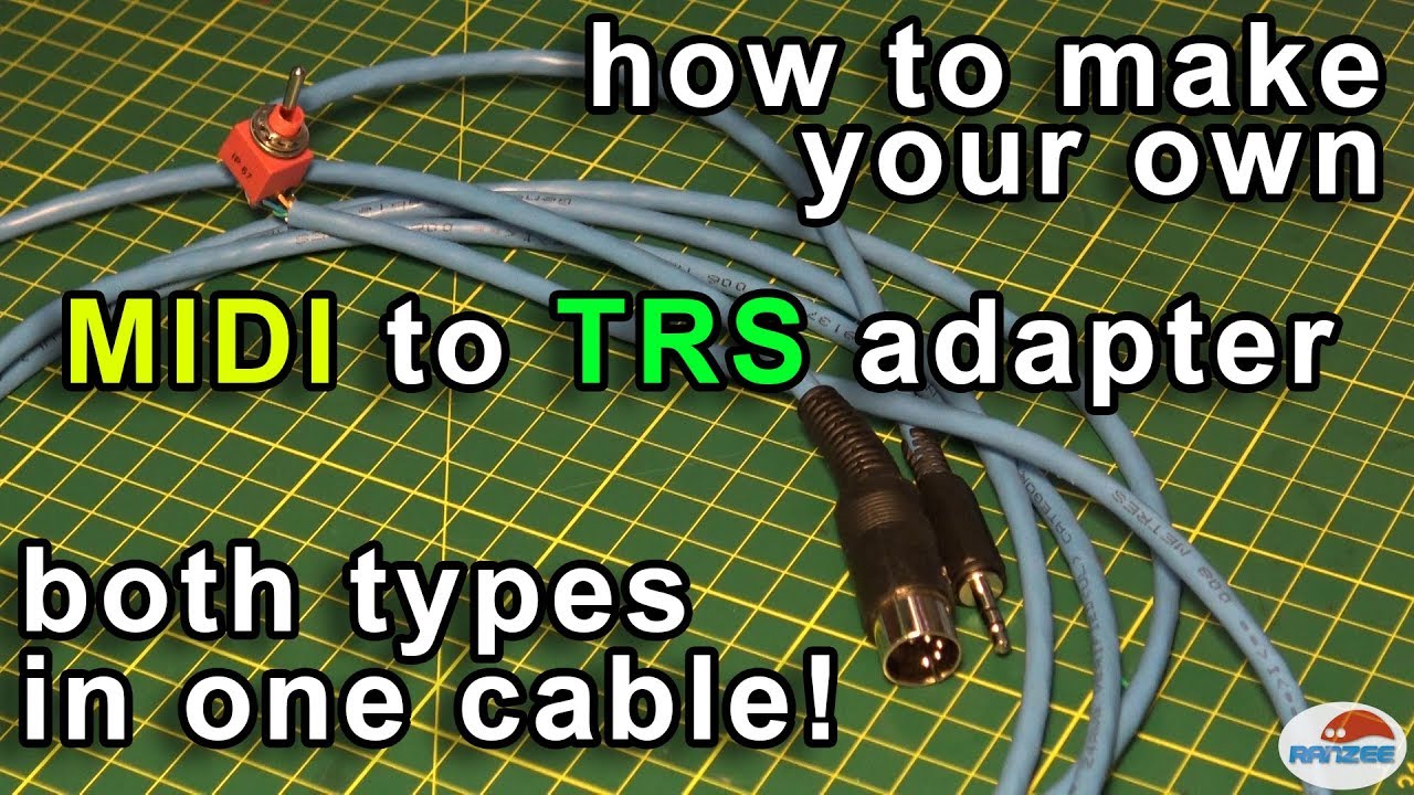 MIDI to TRS adapter with A/B type switch