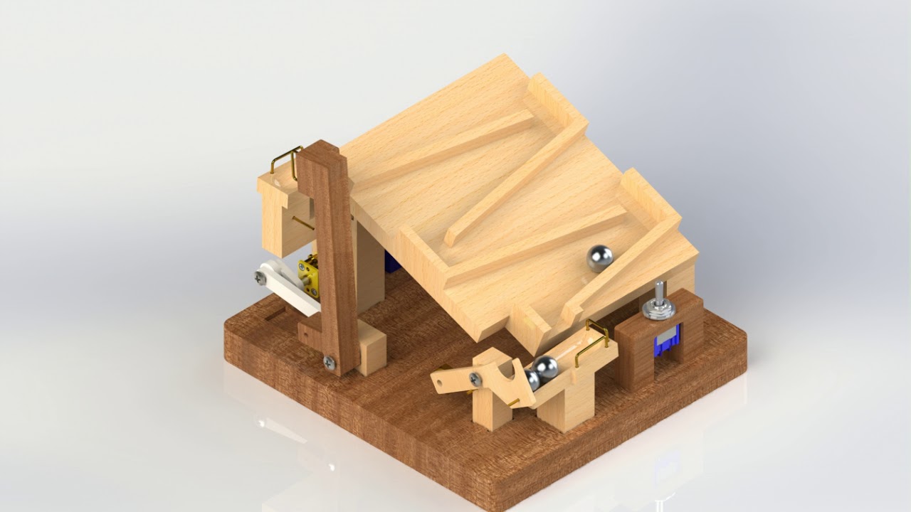 Marble Machine - Simple lifting arm