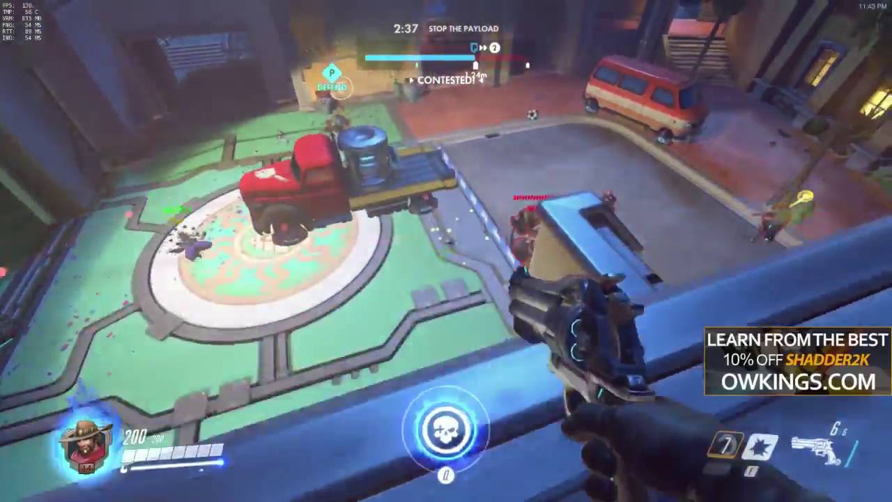 Overwatch Shadder2k Playing As Mccree With 32 Elims on Dorado