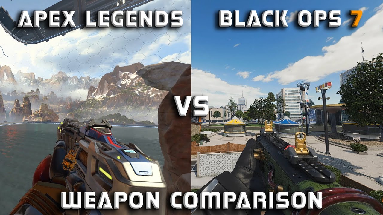 APEX LEGENDS VS CALL OF DUTY BLACK OPS 7 : WEAPON COMPARISON 4K