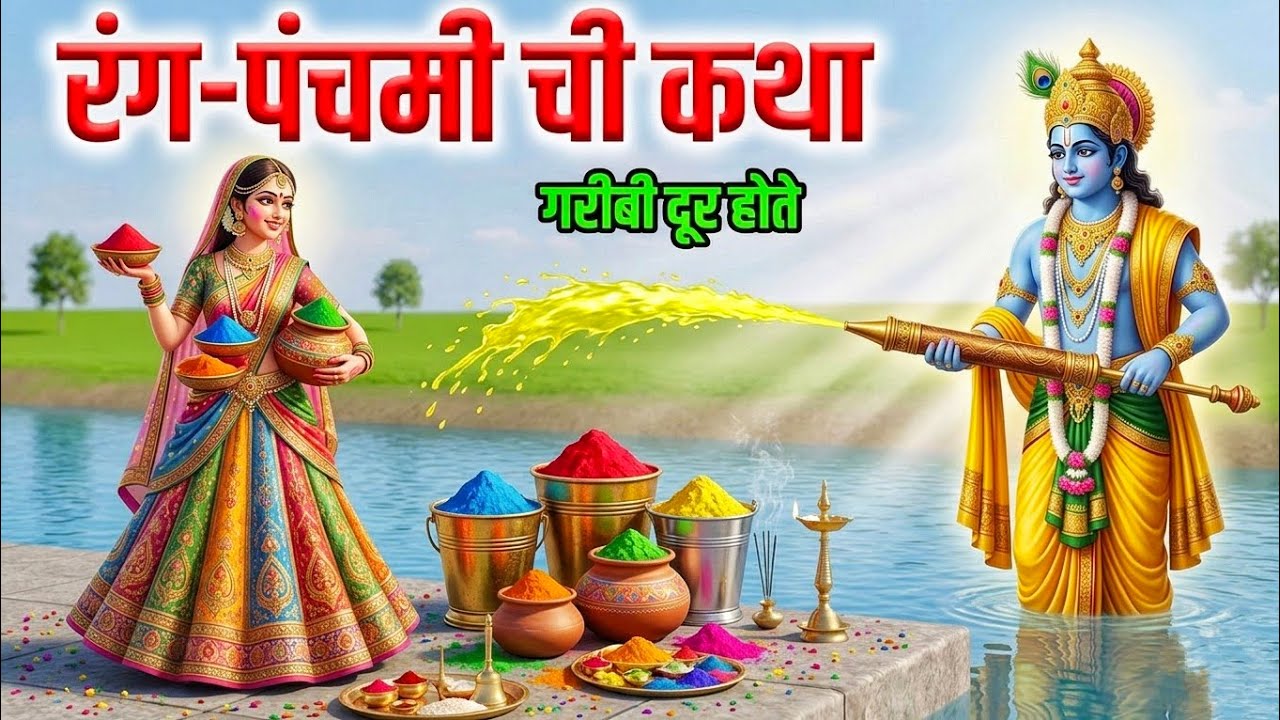  Rang panchami | राधा-कृष्णाची रंगपंचमी |हि कथा ऐकून गरिबी दूर करून आपल्या कुटूंबात प्रेम,धन मिळावा.