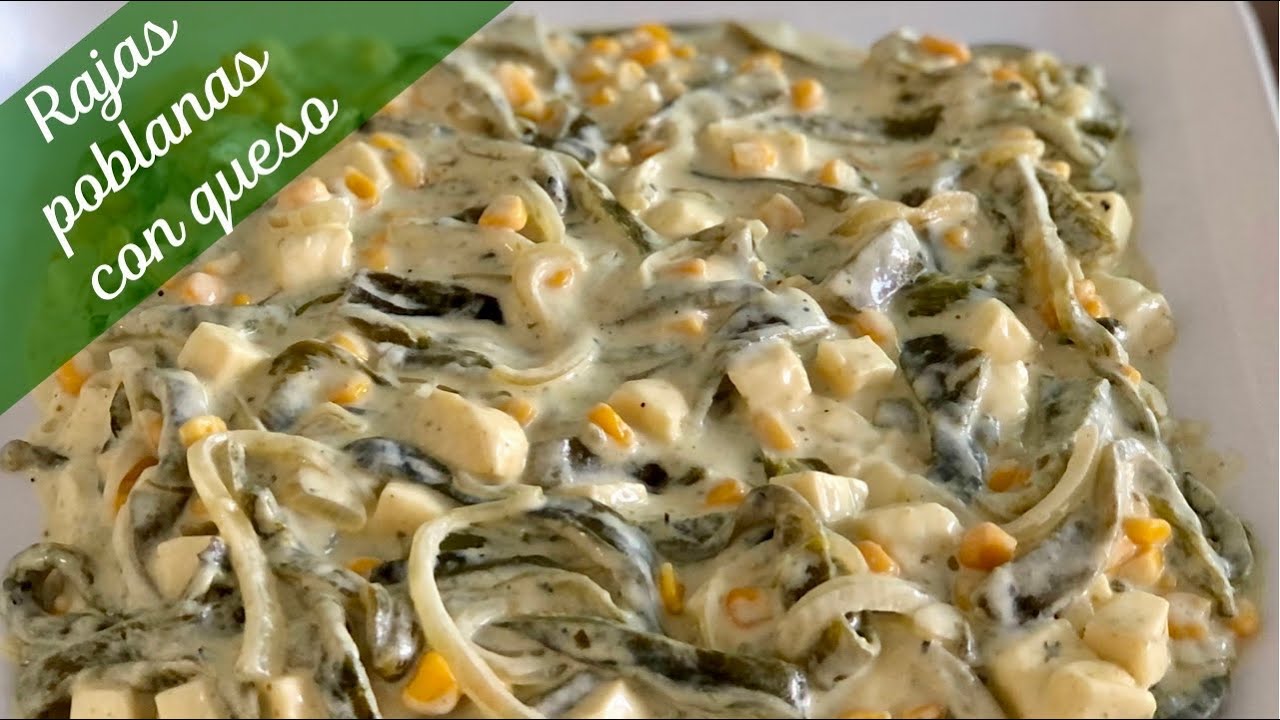 RAJAS POBLANAS CON QUESO | RECETA FÁCIL Y RÁPIDA | EN CASA CON IXCHEL