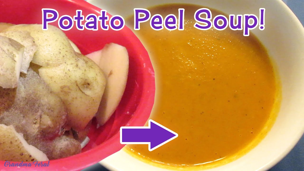 Depression Era Recipe: Potato Peel Soup 🥣   Low Budget Meal 💰  Poor Man's Soup
