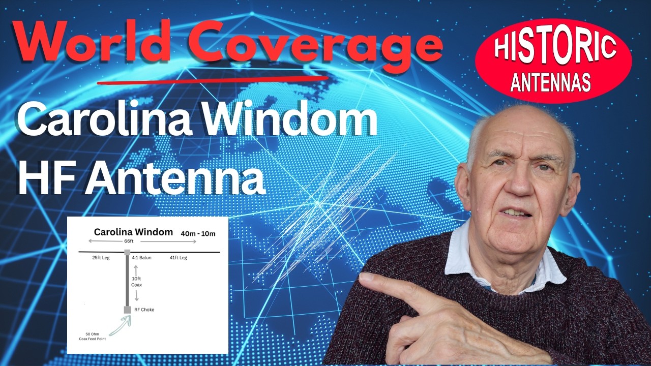 Антенна Carolina Windom — многодиапазонная КВ-антенна с малым углом излучения для дальней связи (...