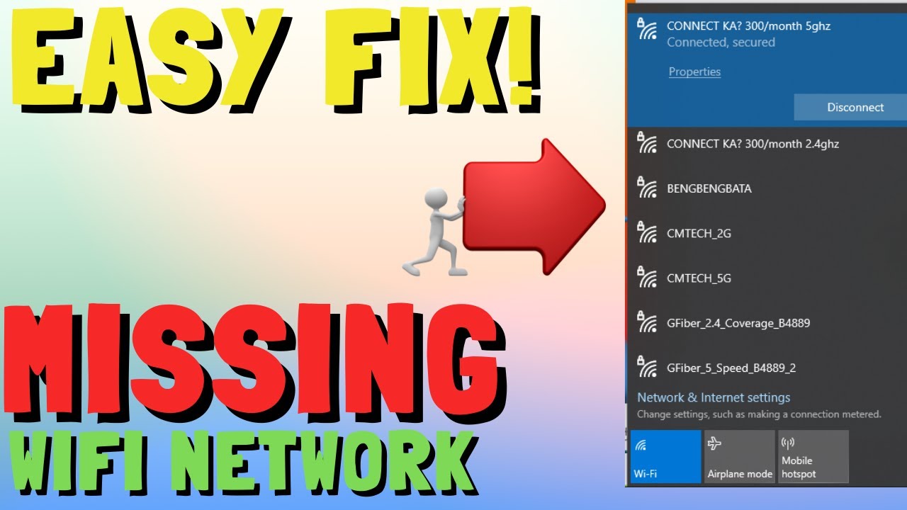 WIFI NOT SHOWING ON WINDOWS 10/11? HERE&rsquo;S THE EASY FIX!