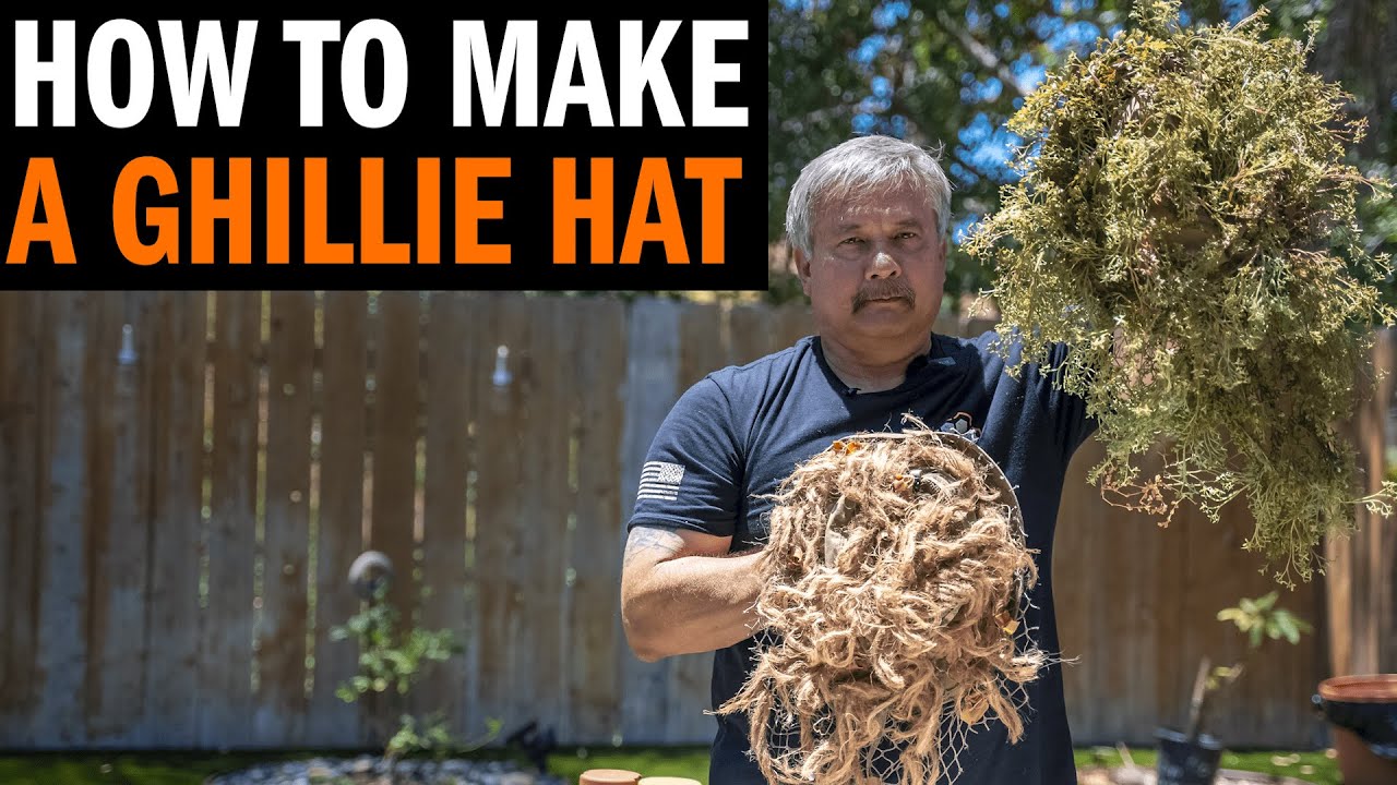 How To Make A Ghillie Hat With Navy SEAL 