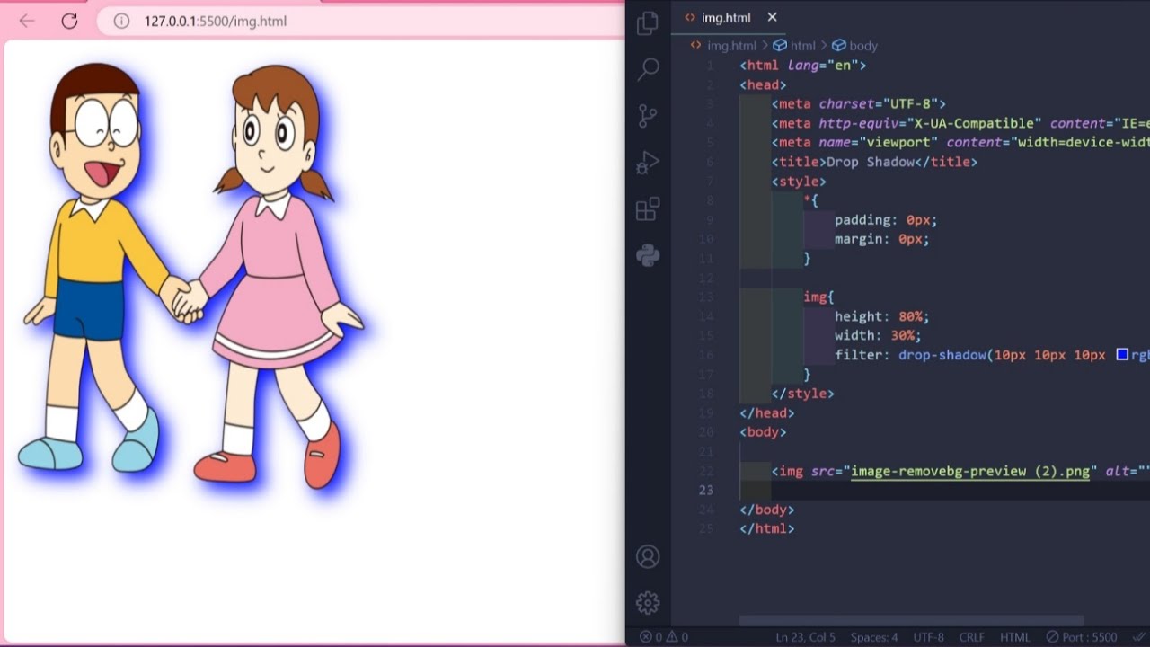 How To Make Responsive Shadow  | Animation and Effect | using HTML CSS