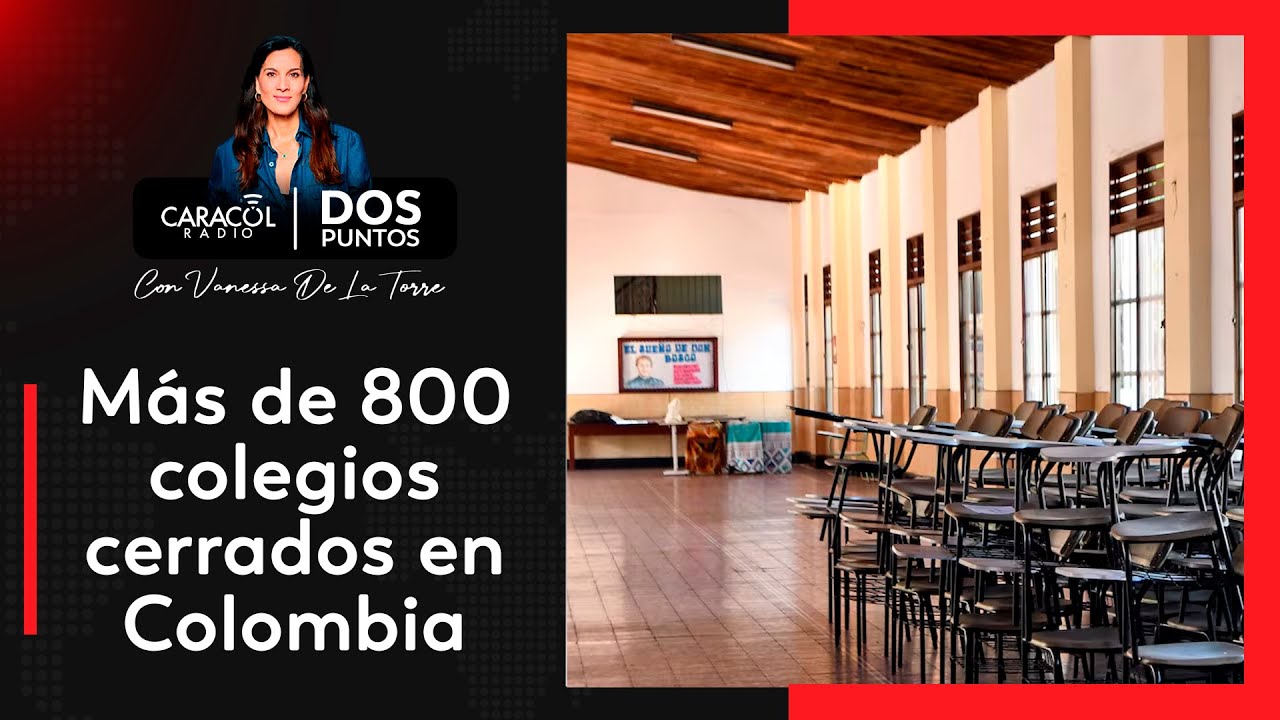 Cierres masivos de colegios en Colombia: alerta por matrícula y educación en casa | Dos Puntos
