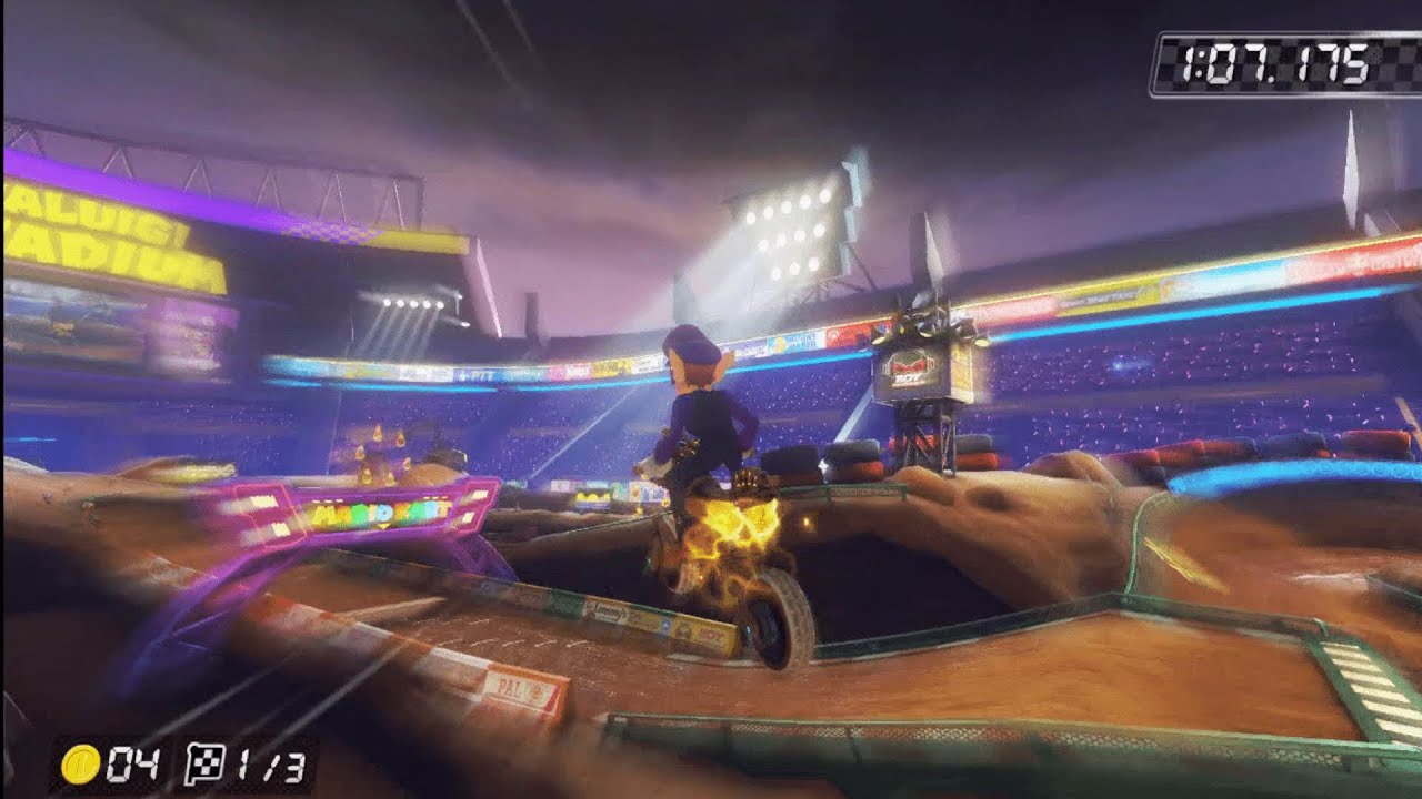 A NEW ULTRA SHORTCUT on GCN Waluigi Stadium!? | Mario Kart 8 Deluxe