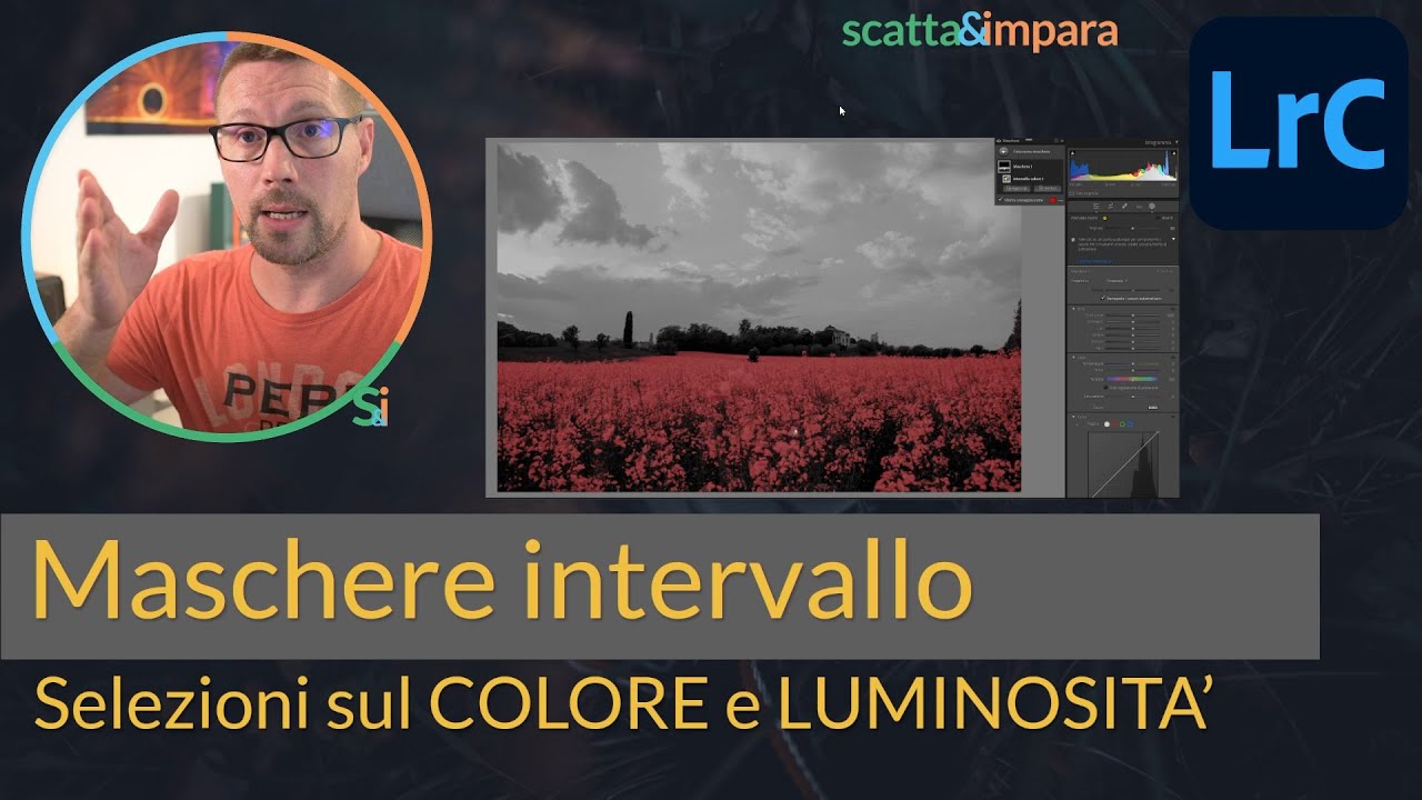 Maschere intervallo colore e luminosità con Lightroom Classic
