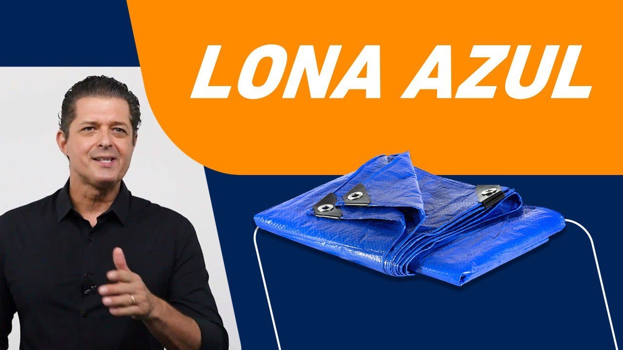 Lona azul de polietileno: 100, 150 ou 200 micras