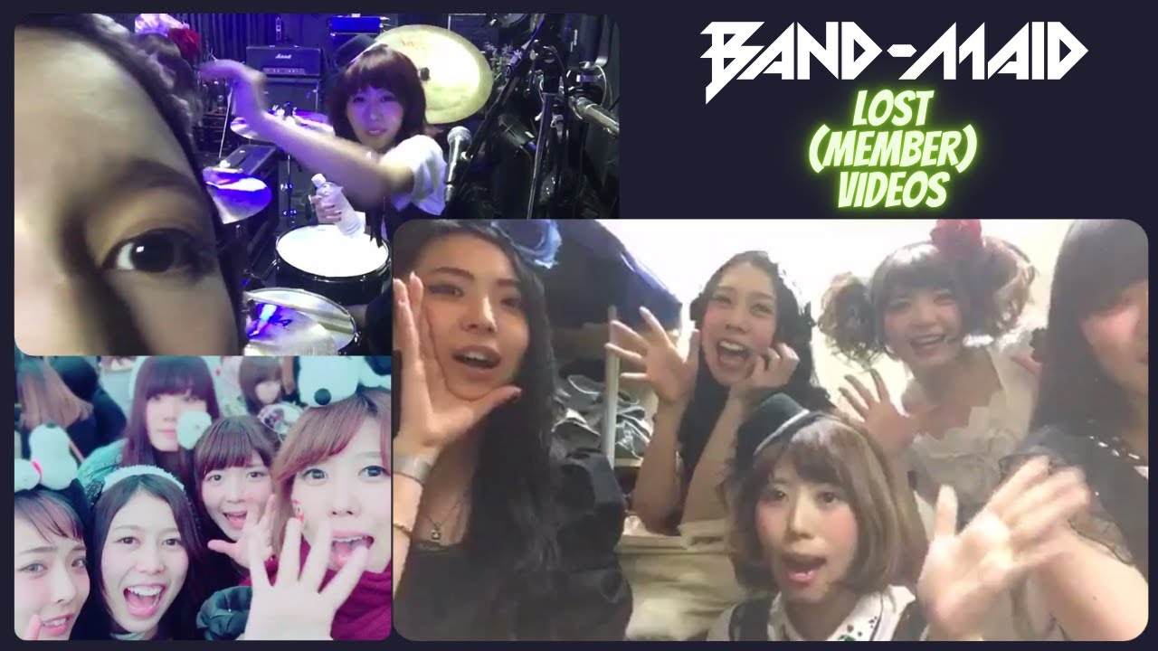 BAND-MAID Member IG Videos 2015-2020.  Many that you probably have not seen!