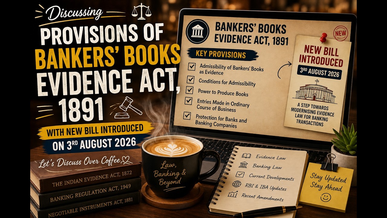 Bankers books evidence act 1891#ibpssolawofficer #lawofficer #law #bankinglaw #ibpssoprelims
