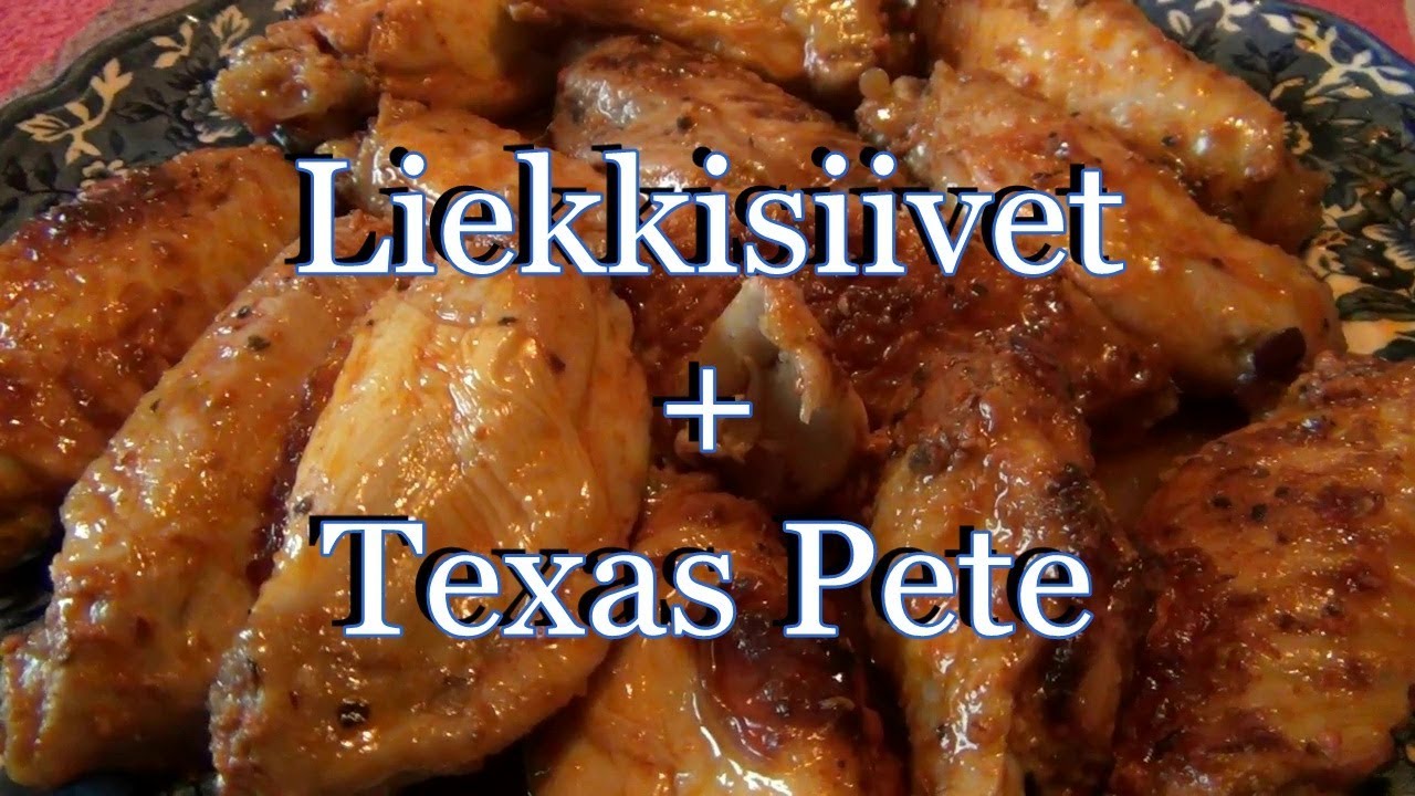 Testiss&auml; Liekkisiivet + Texas Pete! :D