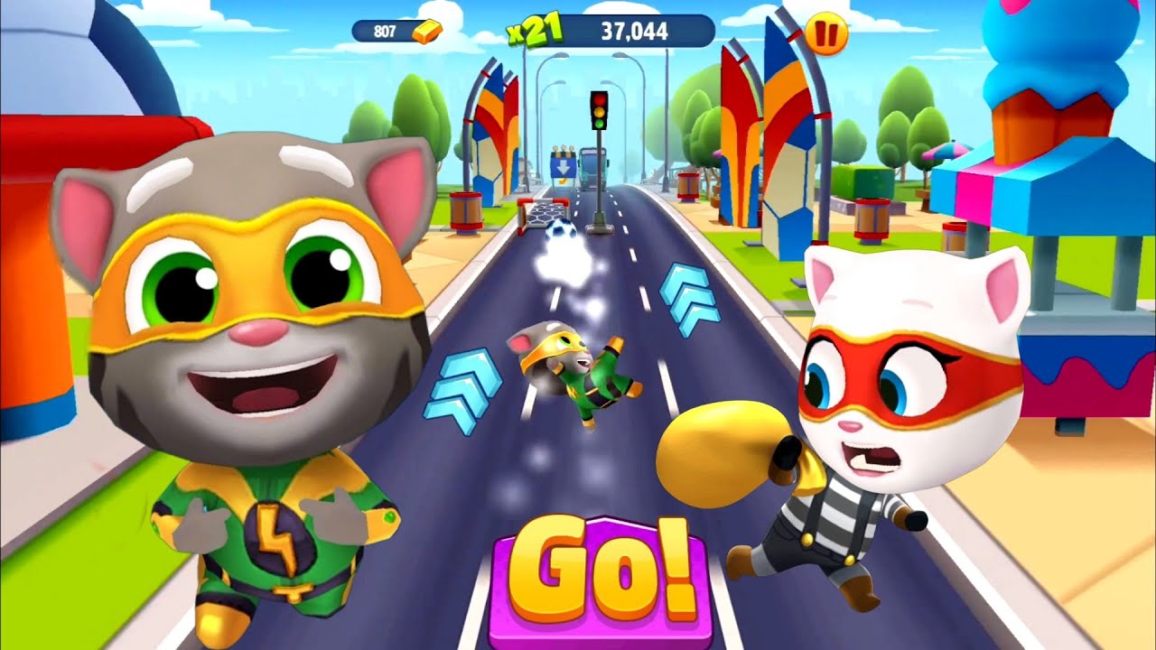 Talking Tom Gold Run Soccer Summer Update () New Character Super Tom vs Roy Raccoon