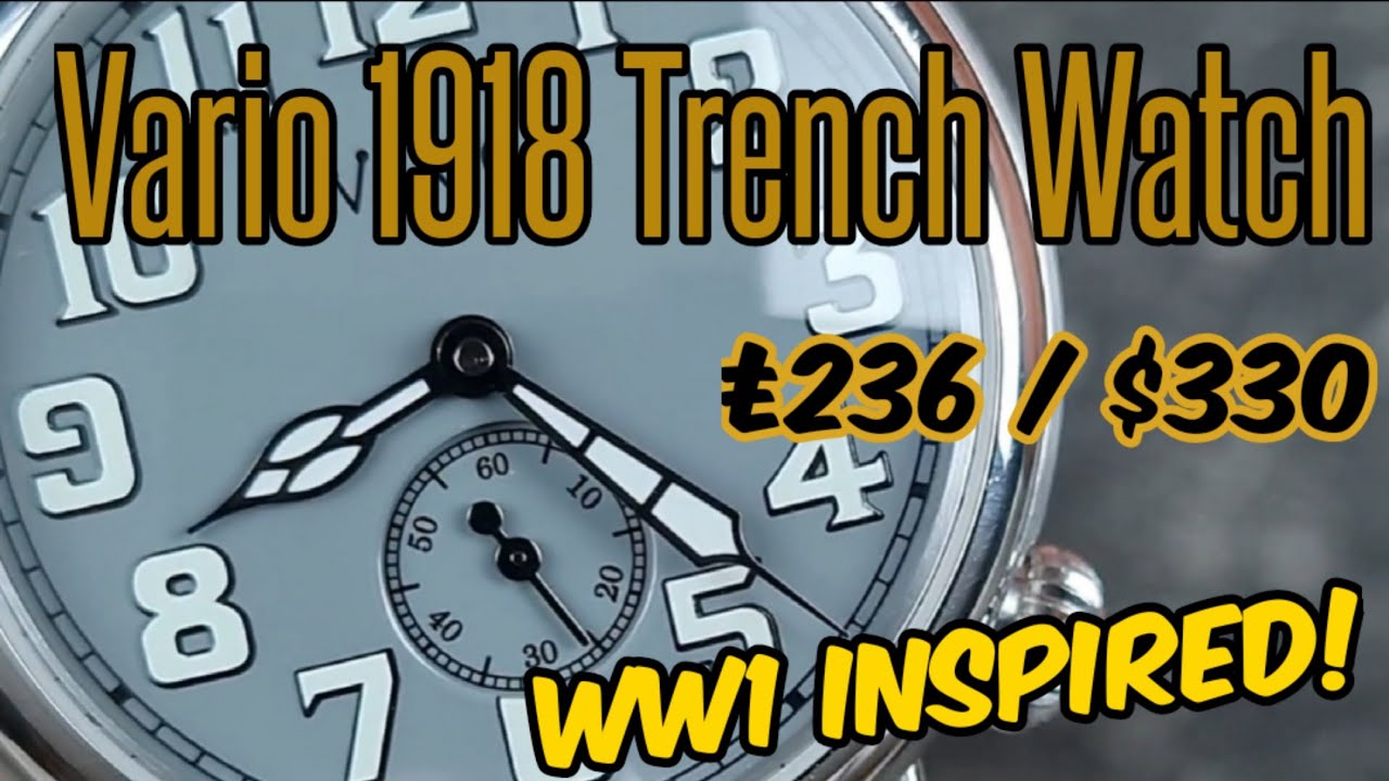 🌟Vario 1918 Trench Watch🌟 WW1 Inspired Time Piece ⌚| The Watcher