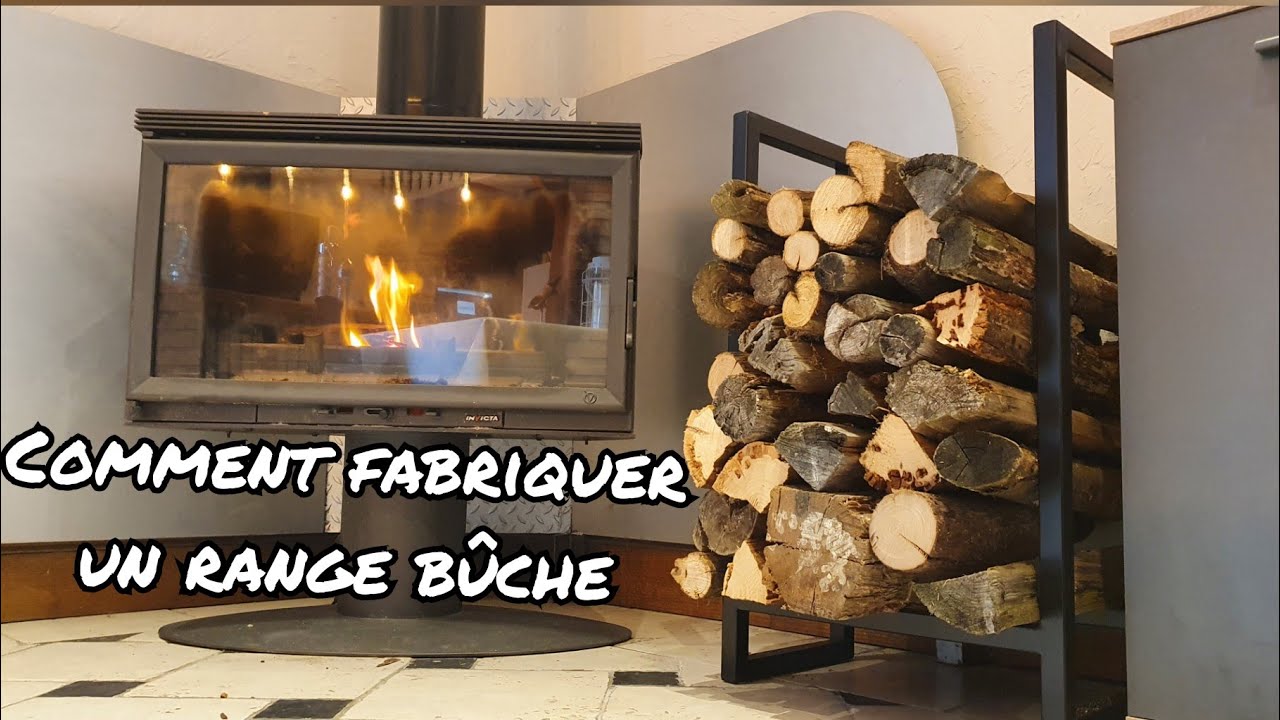 Comment fabriquer un range bûche? Simple, design et pratique #bois #chauffage
