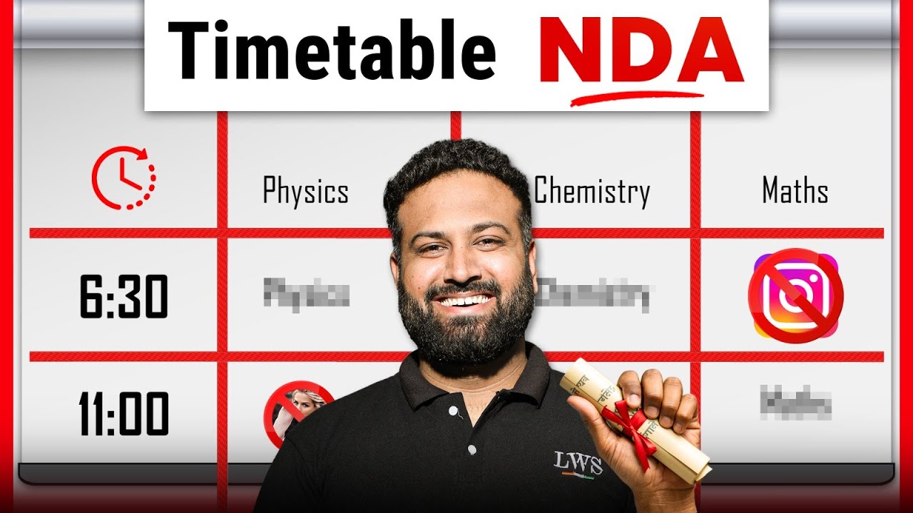 Best Study Time Table for NDA 2026 🔥 | NDA With Schooling (11th and 12th) + NDA Aspirants |Sumit Sir