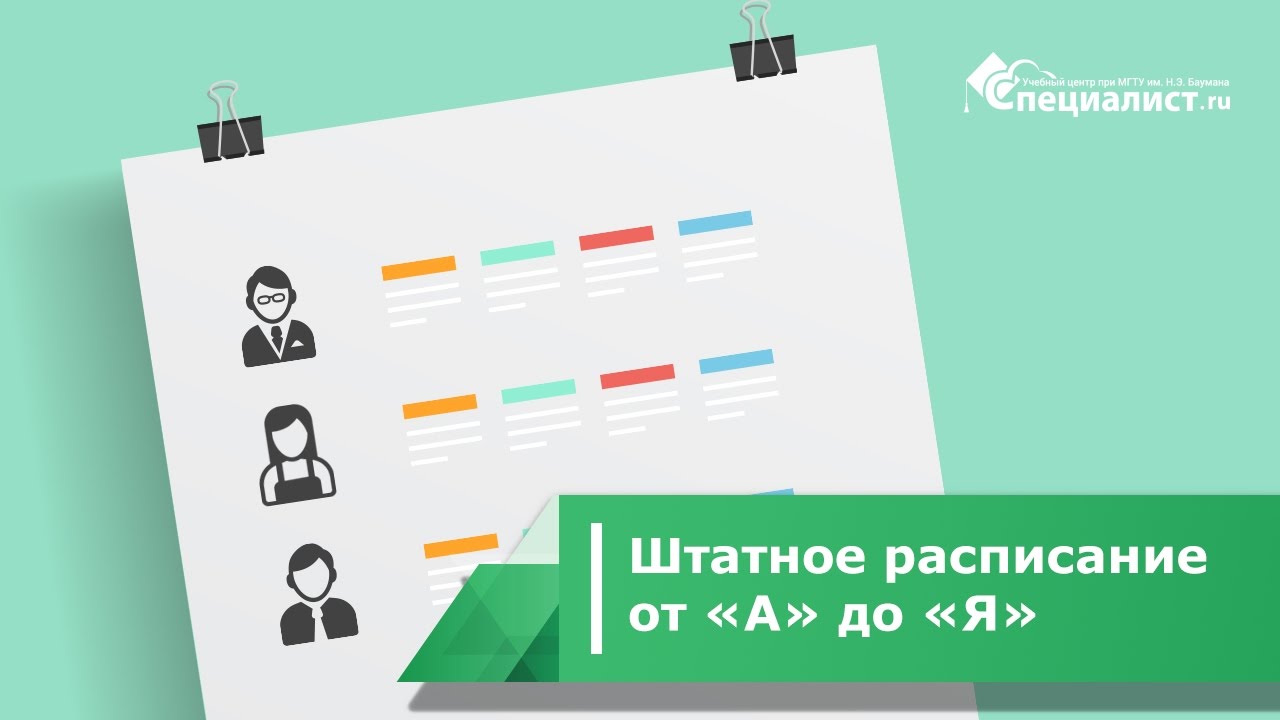Штатное расписание от 