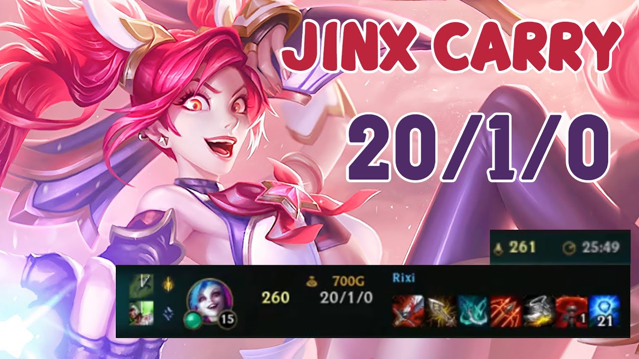 Hard Carry JINX - Star Guardian JINX Gameplay - League of Legends