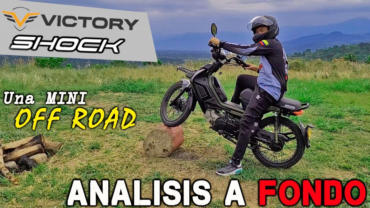 Una MOPED con ADN OFF ROAD - VICTORY SHOCK - una puesta muy interesante