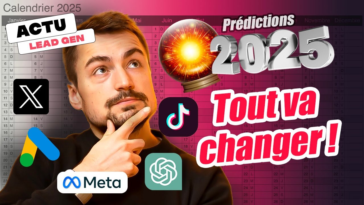 Mes prédictions pour 2025 : Google, IA, ChatGPT, Tiktok