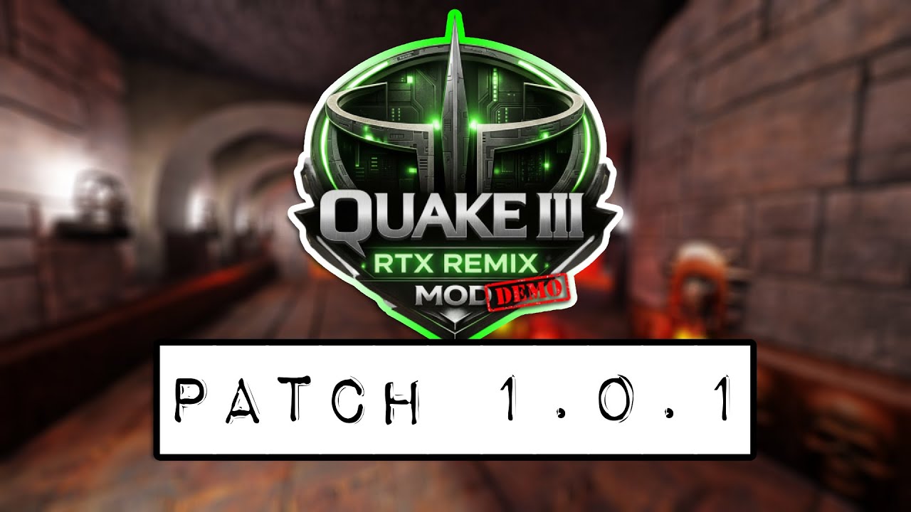 Quake 3 Arena RTX Remix Mod Demo - Patch 1.0.1 (Update 1) OUTDATED