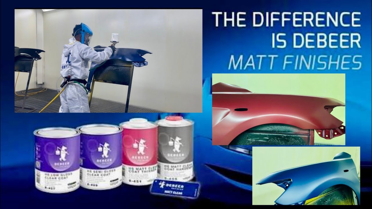 DeBeer Mat Clear Application Step-by-Step Professional Auto Refinish Demo Australia #trainwithamith 