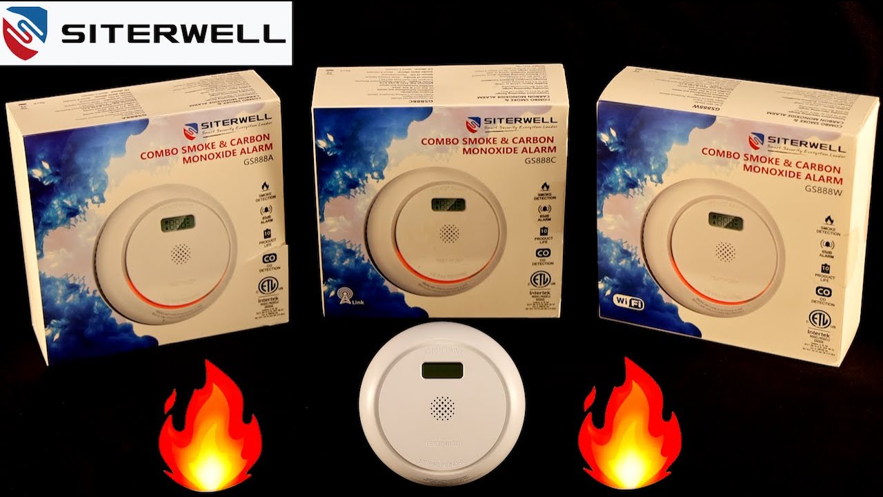 Siterwell Home Smoke & CO Alarms Overview + Test | GS888A/C/W