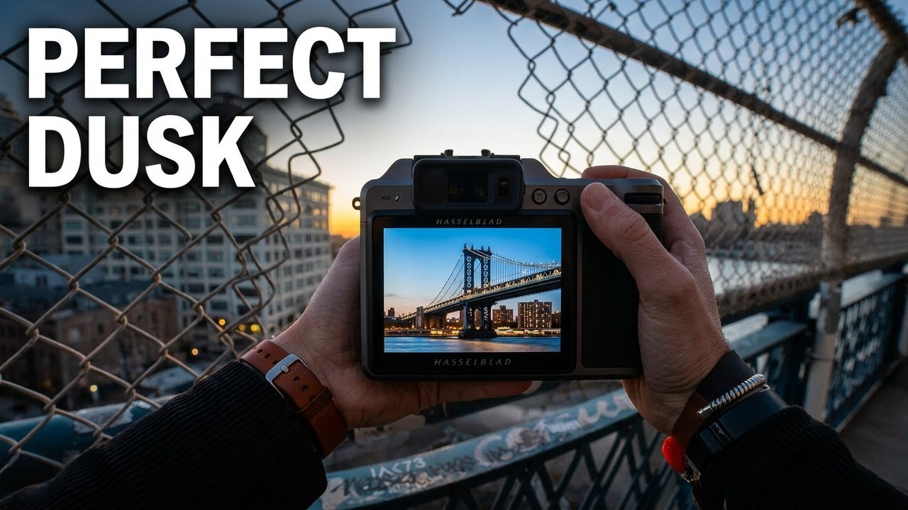 How to photograph the Manhattan Bridge at Dusk ( POV Hasselblad X2D & X2D II