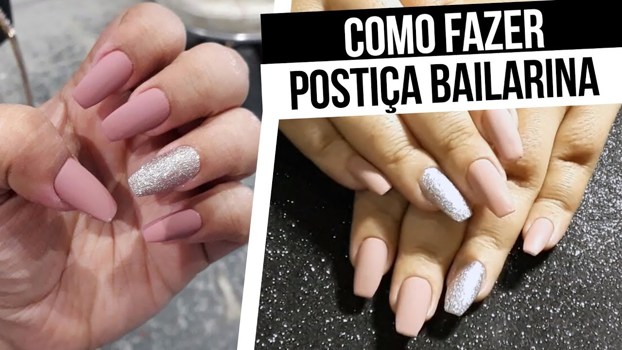 COMO COLOCAR UNHAS POSTIÇAS BAILARINA