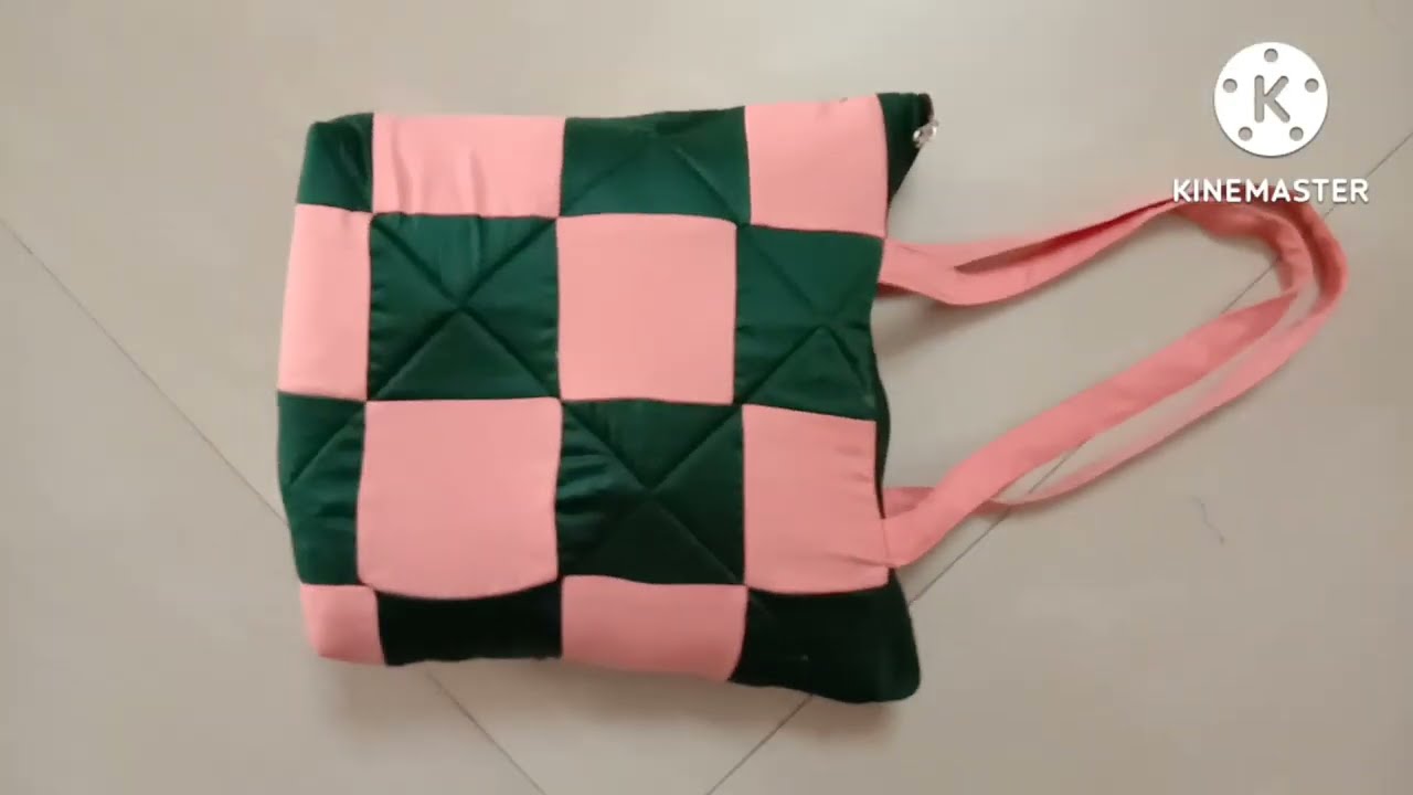 Designer Bag making idea.  कपड़े के छोटे छोटे टुकड़ों से बनाऐं डिजाइनर हैंड बैग।