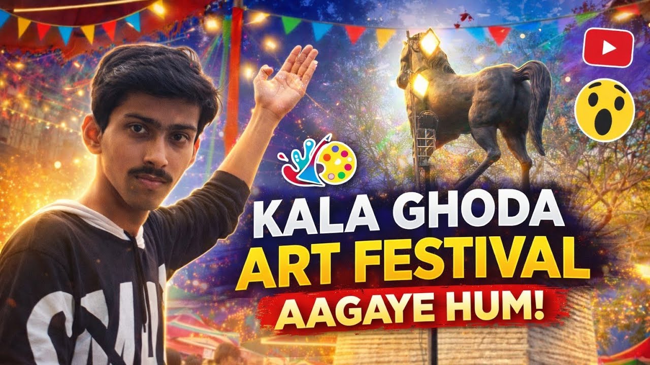 Kala Ghoda Art Festival Aagaye Hum! 😱😍 #viral #youtube 
