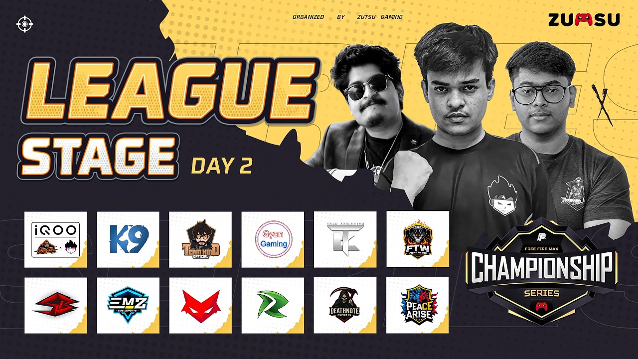 League Stage D2: Championship Series | Zutsu Esports Ft. tsg, k9, gg, hind, and more