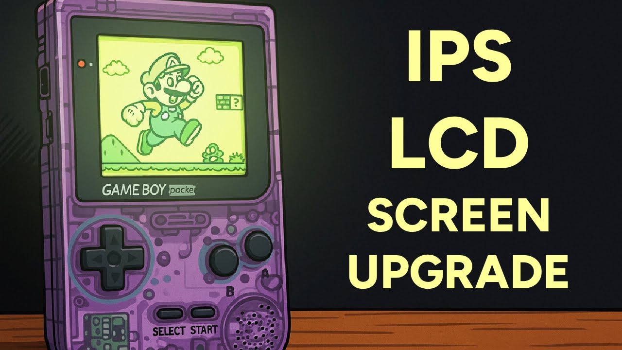 Installing A PROPER IPS LCD Screen On A Game Boy Pocket (Finally)