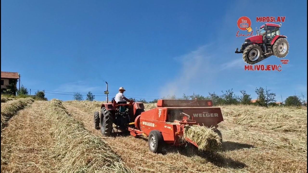 Baliranje zobi, grahorice i stočnog graška sa IMT 549 DV i Velger AP 430