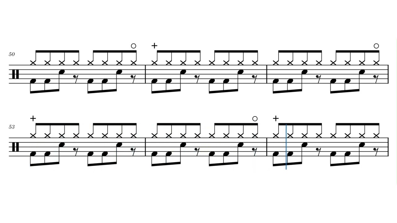 Nirvana - Smells Like Teen Spirit (Drum Score, Drum Sheet Music)