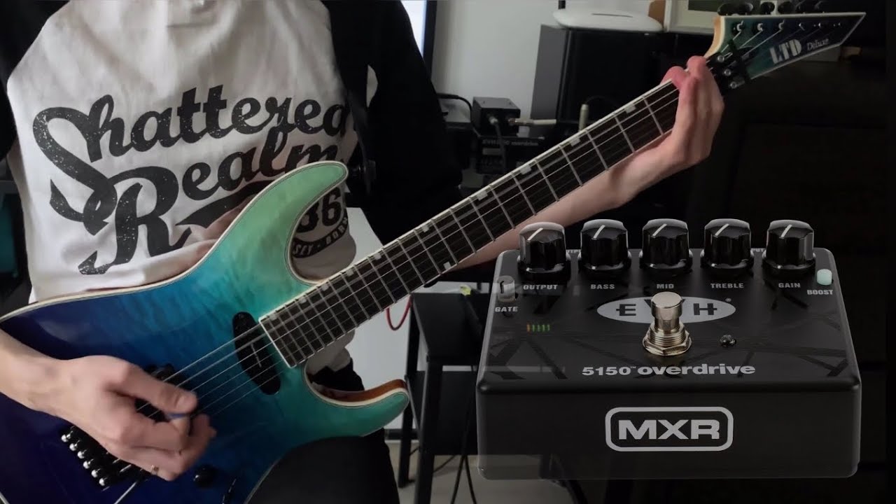 EVH 5150 Overdrive Pedal by MXR | ESP LTD MH-1000HS
