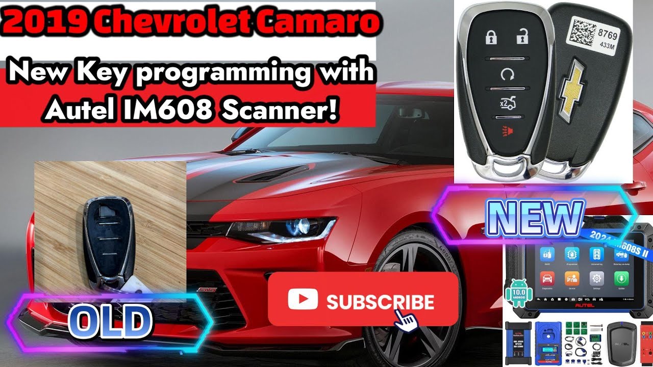 How to program new smart key on 2019 Chevrolet Camaro with Autel IM608!