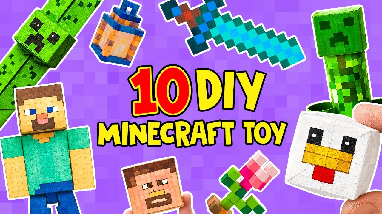 Пчела в бутылке и ещё девять БЕЗУМНЫХ, КРУТЫХ поделок из Minecraft! 🐝🍯