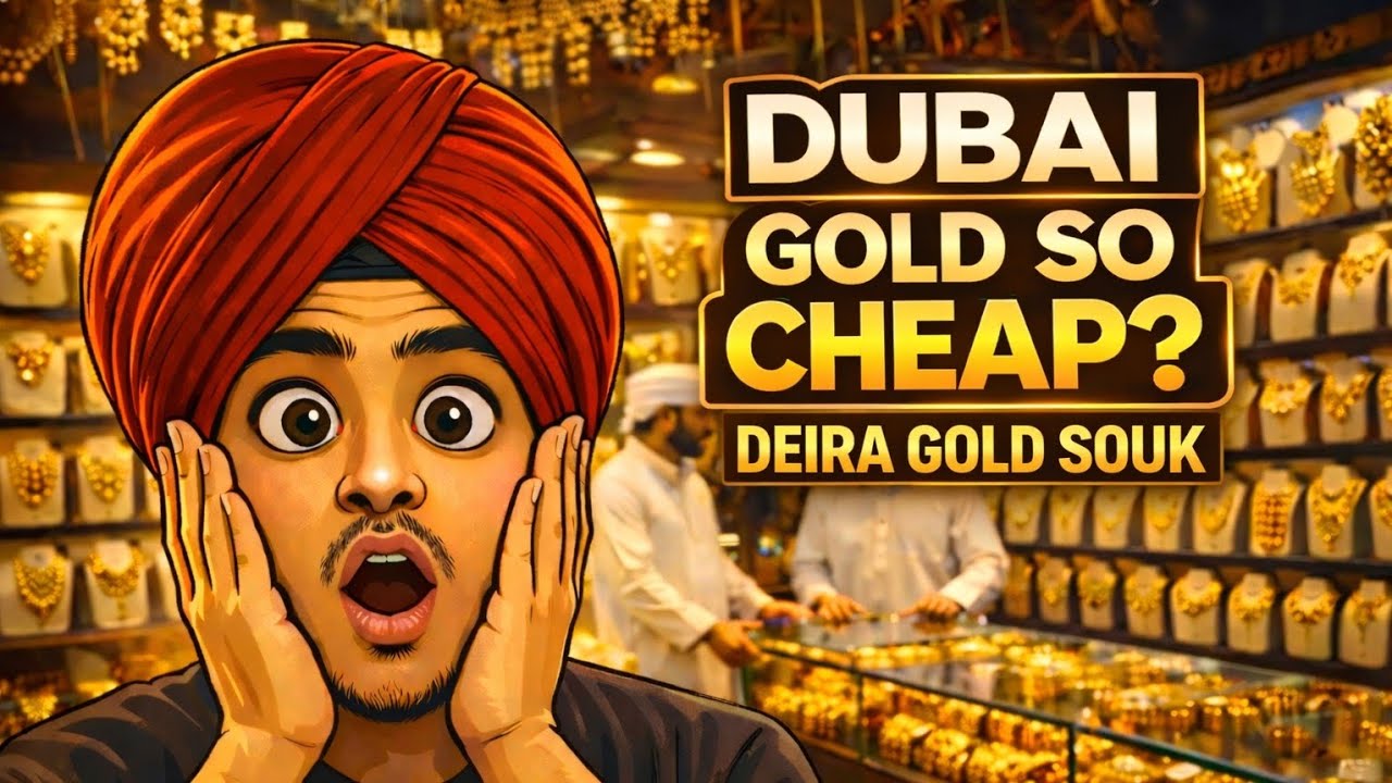 Dubai Gold Prices Reality 🇦🇪 😱 | Deira Gold Souk Tour | Is Gold Really Cheap in Dubai?🤔