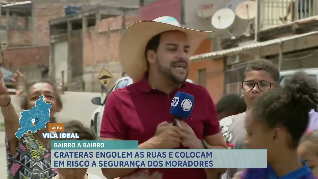 Bairro a Bairro: crateras nas ruas de Ibirité (MG) colocam em risco a segurança dos moradores
