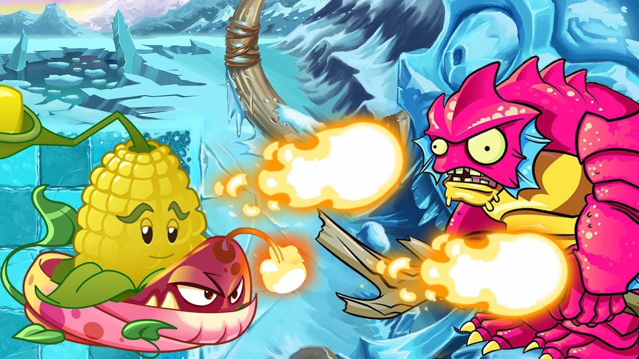 Фаершоу Пиролозы в Ледниковом периоде. РАСТЕНИЯ против ЗОМБИ 2 или PLANTS vs ZOMBIES 2. Серия 142