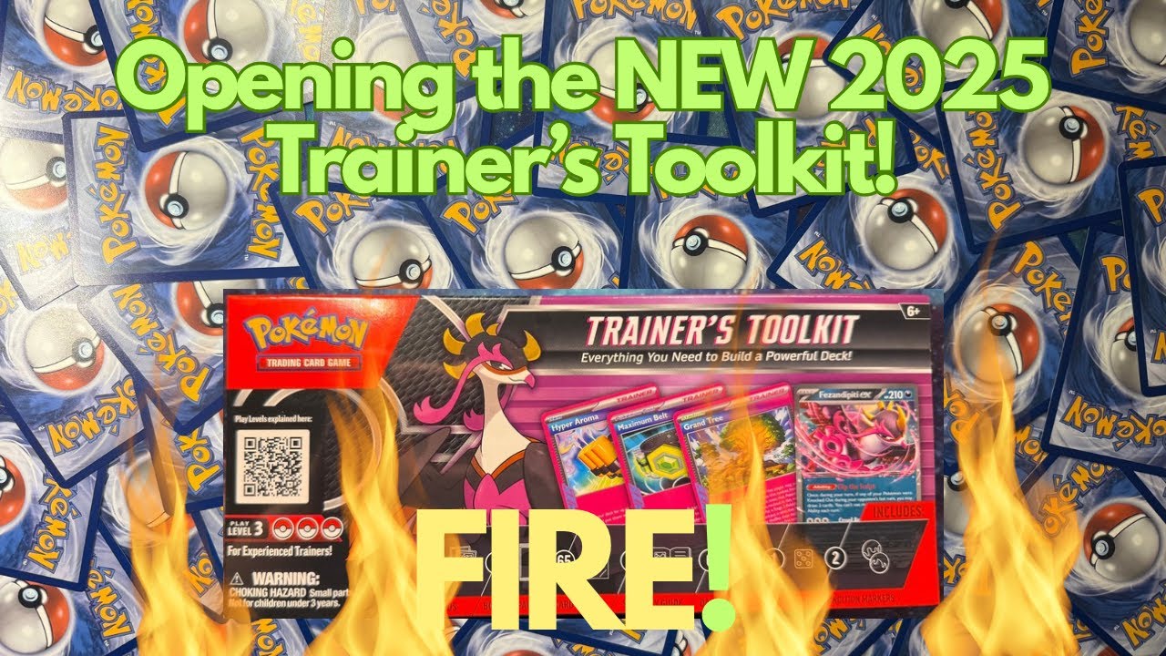 Opening the NEW 2025 Trainer's Toolkit from the Pokemon TCG!