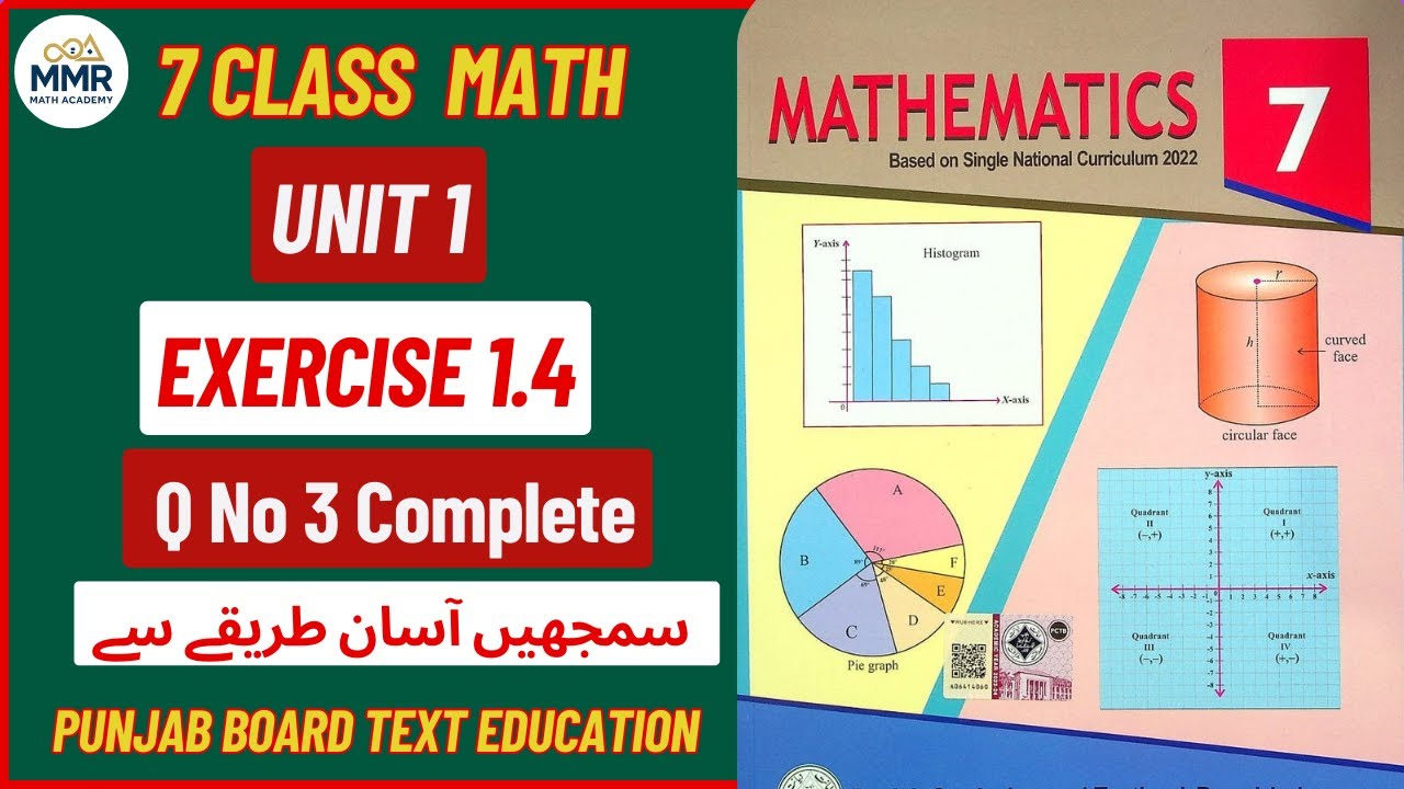 Class 7 Math | Exercise 1.4 Question 3 | Complete Solution in Urdu | Easy Method | New Book 2025