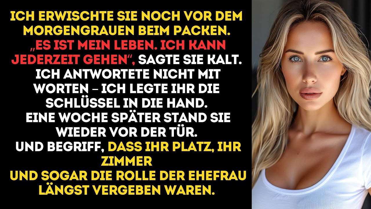 Sie packte noch vor SONNENAUFGANG und sagte, sie könne JEDERZEIT GEHEN – doch als sie ZURÜCKKAM..